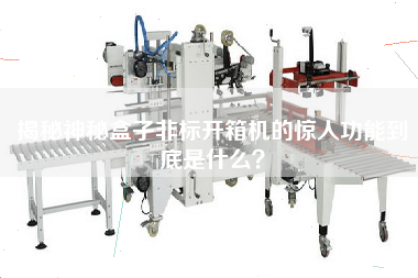 揭秘神秘盒子非標開(kāi)箱機的驚人功能到底是什么？